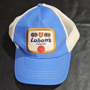 Labatt's Light Blue Embroidered Snapback Trucker‎ Hat Cap